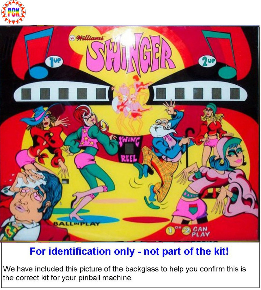 1972 Williams Swinger Pinball Rubber Ring Kit