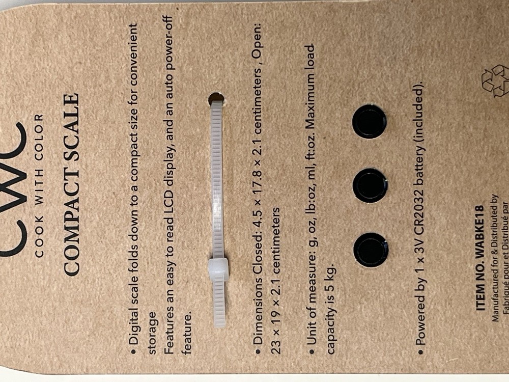 Foldable Digital Kitchen Scale – Essential Tool for Precision Weighing 5kg/ 11lb