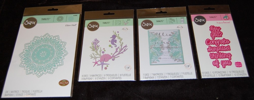Sizzix Thinlits Framelits Die Cutting Stamps Embossing Lot of 22 Pkgs New #D2