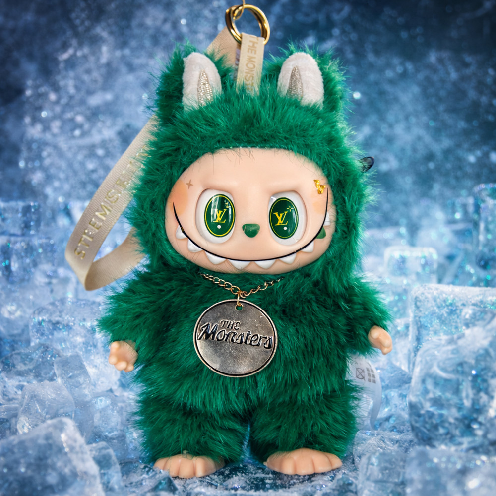 Luxury Green Monster Keychain Plush – Designer Style Collectible Toy Pop