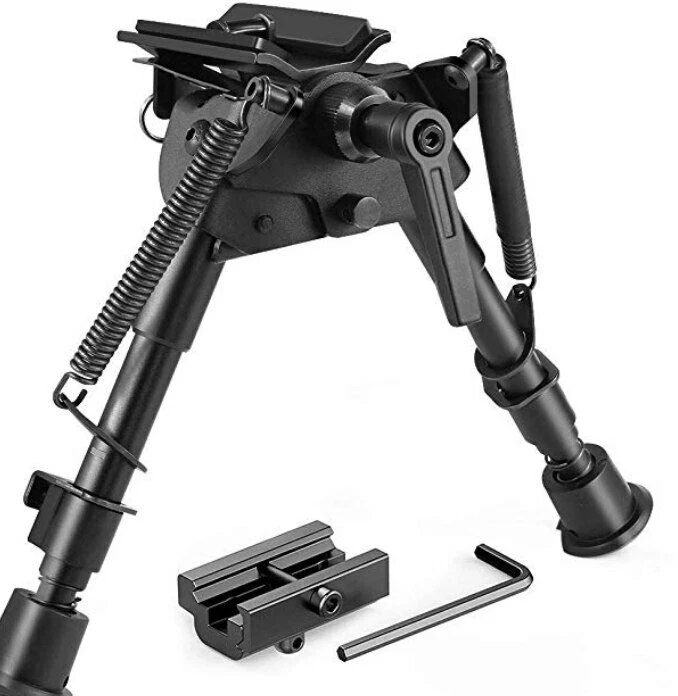 Foldable V8 V9 V10 Rifle Bipod with Picatinny Rail Mount Adapter Adjustable Leg