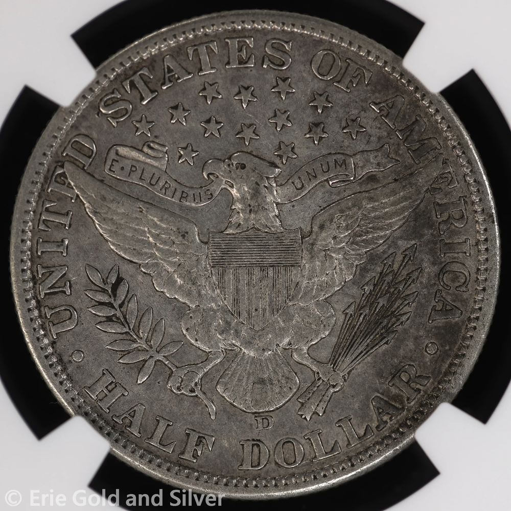 1907-D 50C Barber Half Dollar NGC XF 40