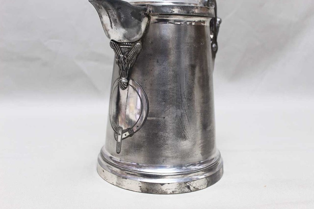 1868 Large Ice Water Pitcher Meriden Co . ANT247
