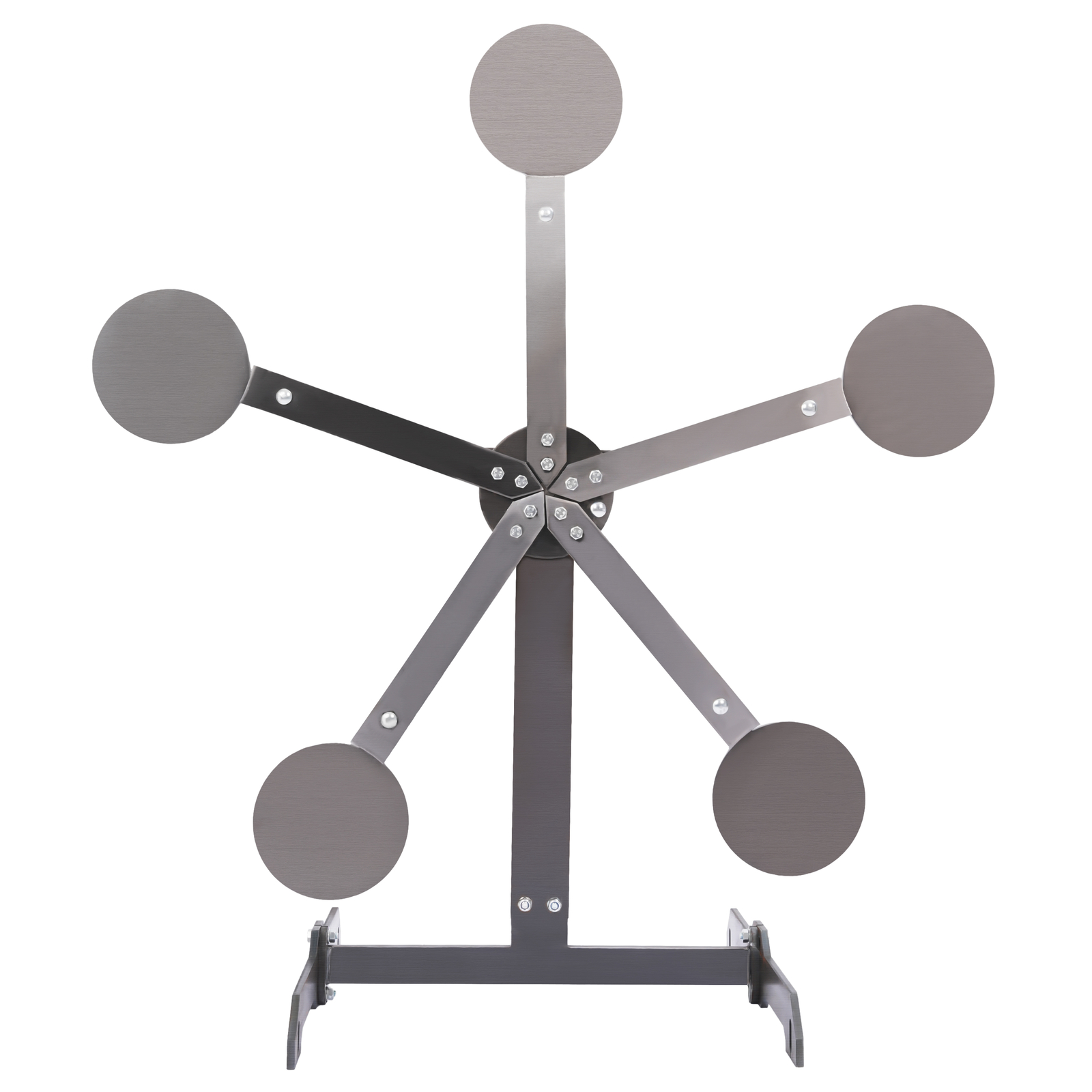 8" inch Portable Paddles Star Reactive Shooting Target Q235 Steel, No Welding