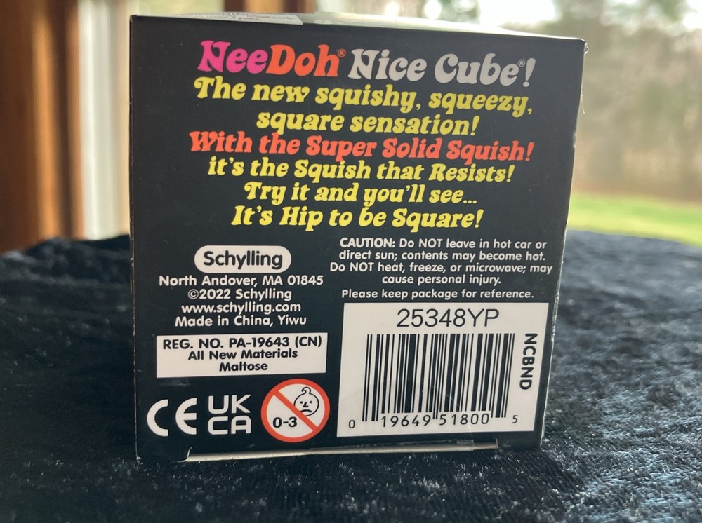 NEEDOH Nice Cube Blue Edition Super Solid Squish Sensory Stress Relief Sealed