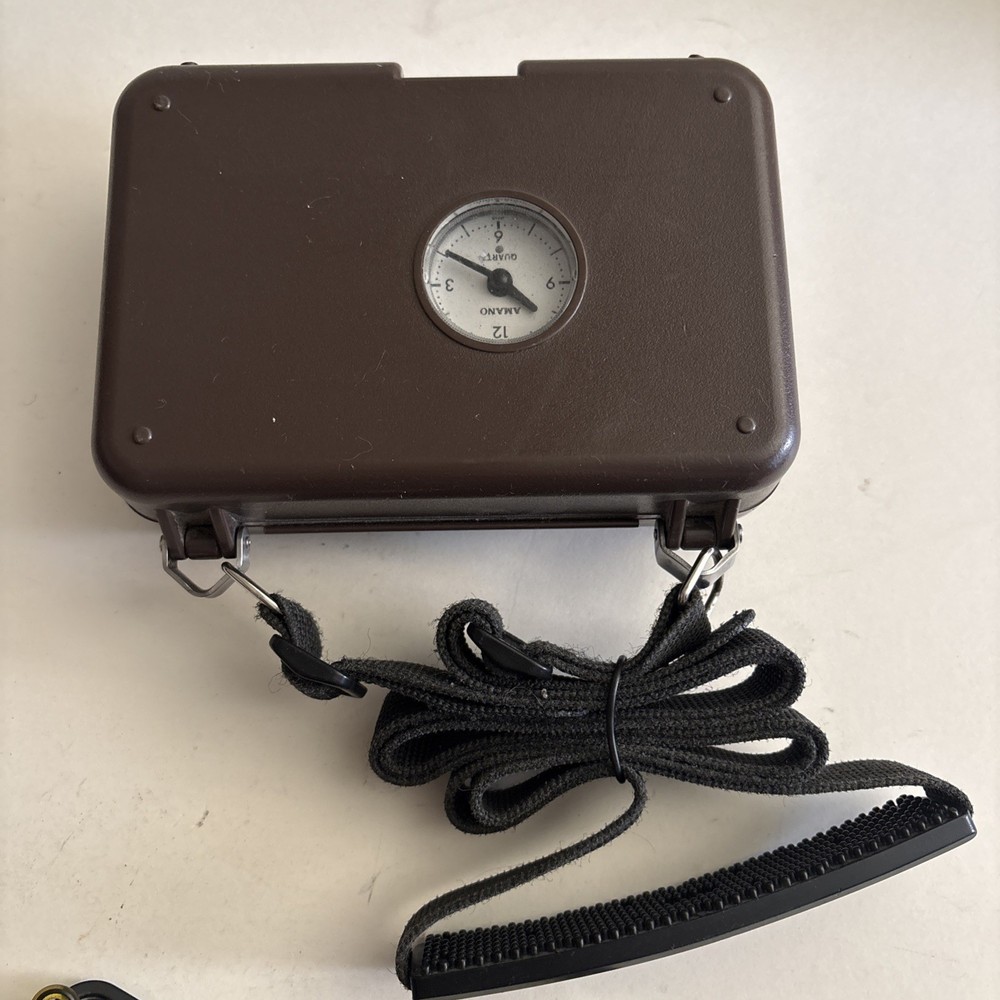 Amano PR-600 Watchman's Time Clock W/Master Keys UNTESTED PREOWNED