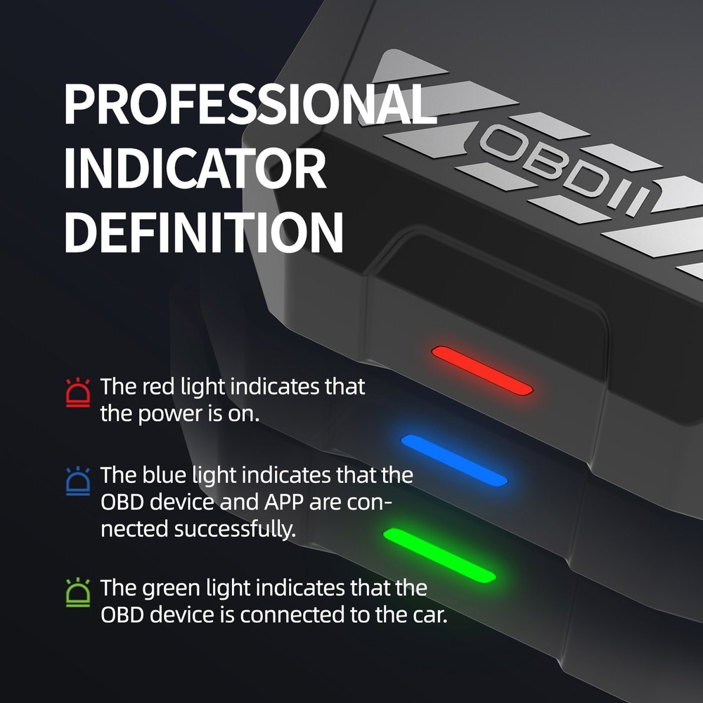 2026 Bluetooth Auto Diagnostic Tool OBDII Scanner Adapter OBD2 Code Tool