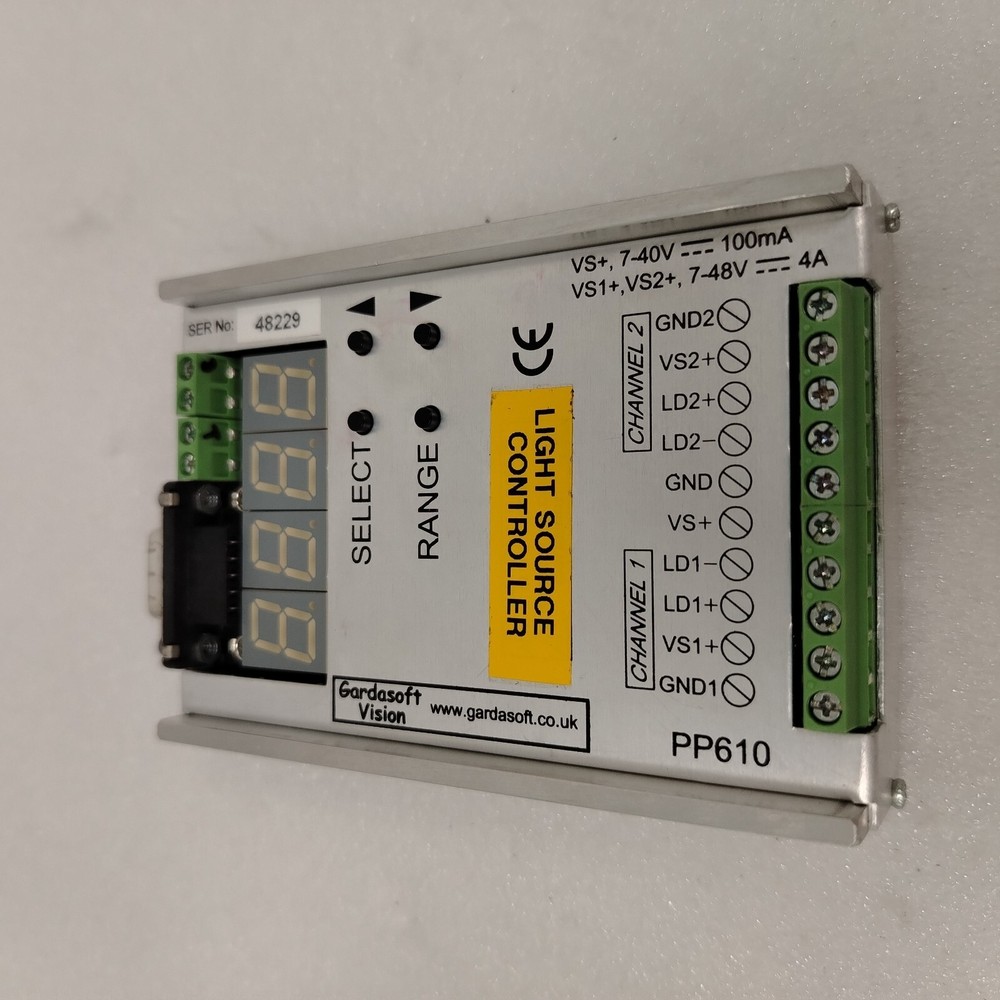 Gardasoft Vision PP610 Light Source Controller Used In Multitest MT9928
