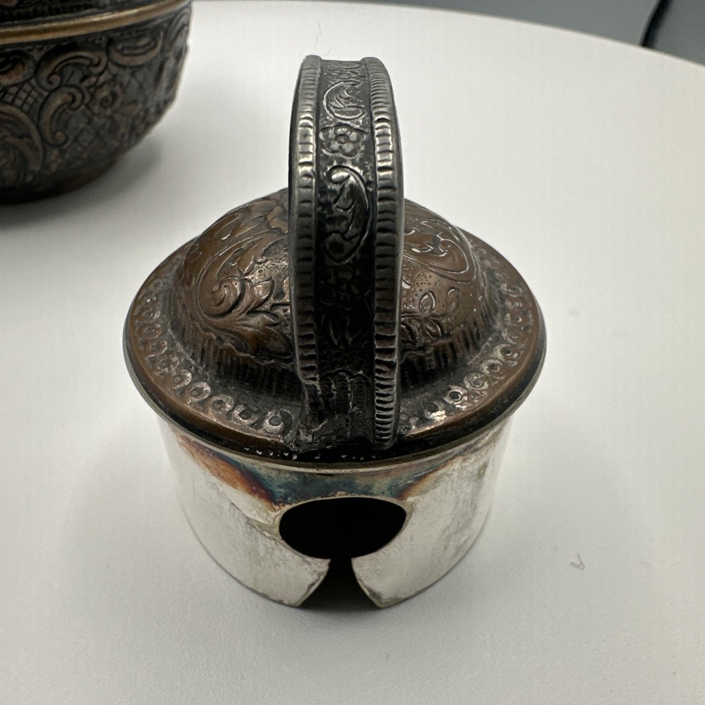 Antique E.G. Webster & Sons Repoussé Silver Plate Pitcher Figural Thermos