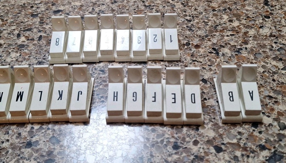 Unknown Jukebox Selection Buttons White Plastic