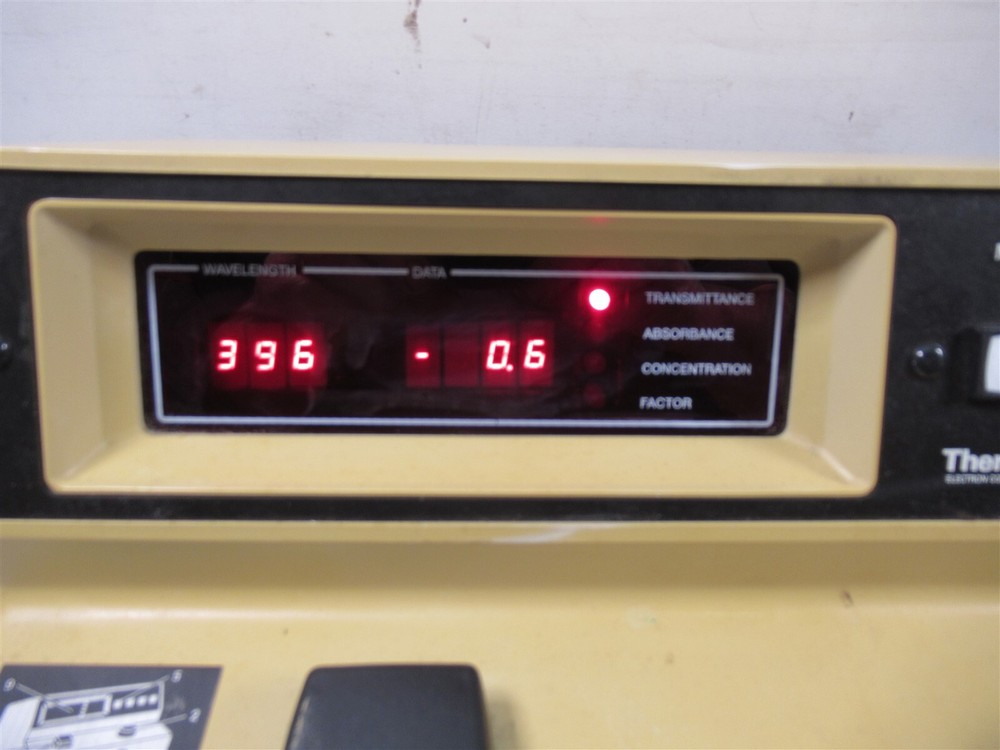 Thermo Spectronic 20D+ Spectrophotometer 333183 Digital Panel Meter