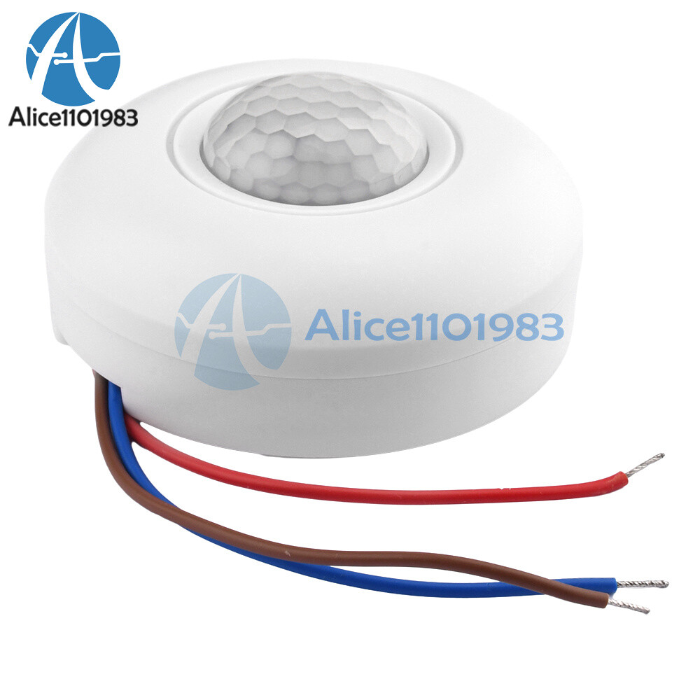 AC85-265V Infrared PIR Motion Induction Sensor 360° Detection For Ceiling Light
