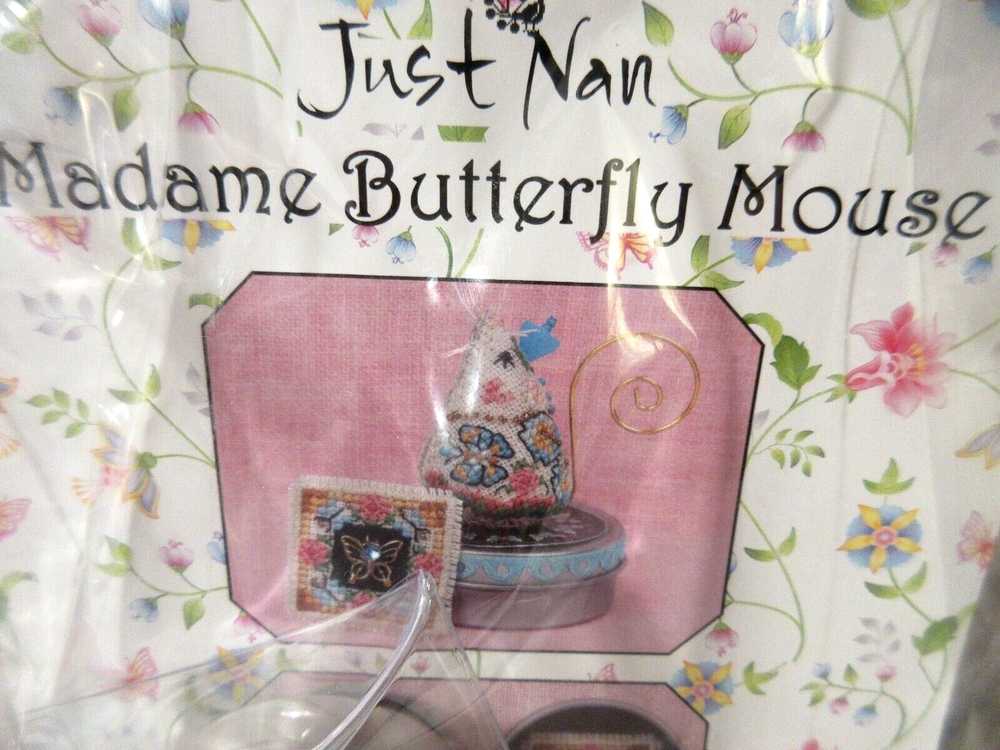 Just Nan MADAME BUTTERFLY MOUSE Counted Cross Stitch Pattern