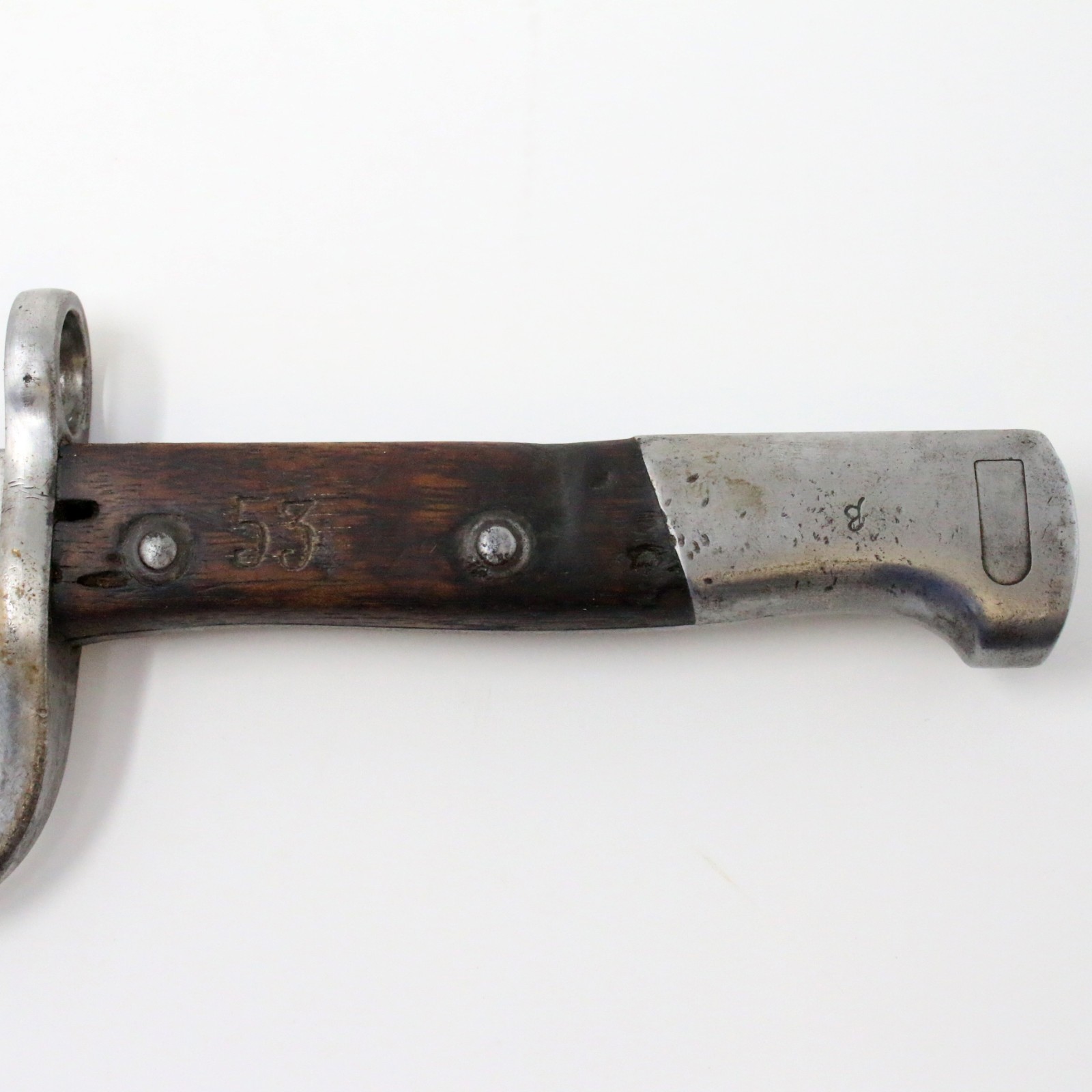 Argentine M1909 Mauser Bayonet Hooked WKC Solingen Matching # Leather Scabbard A