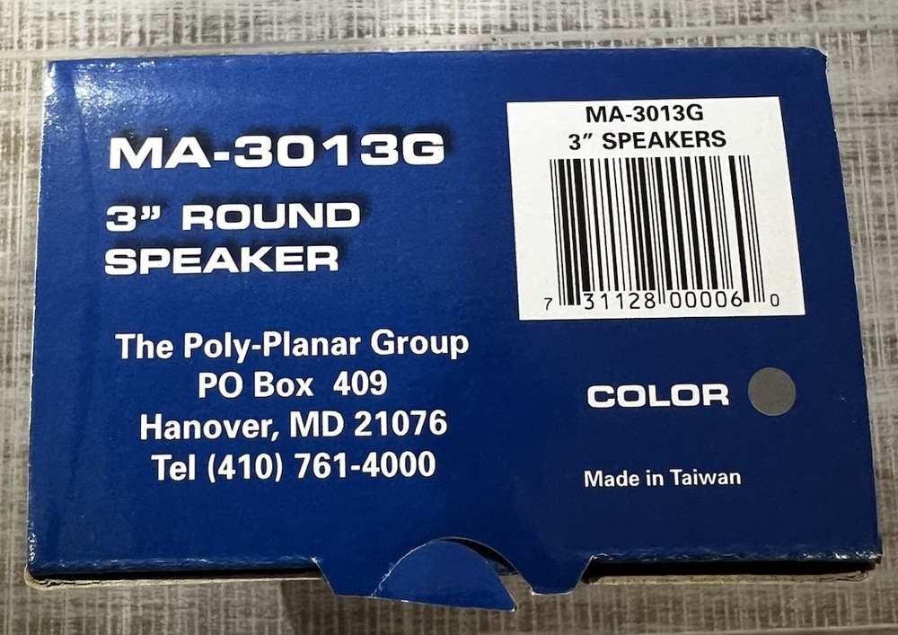 Poly-Planar Polyplanar Ma3013 3" Gray Flush Mount Speaker Pair - MA3013G