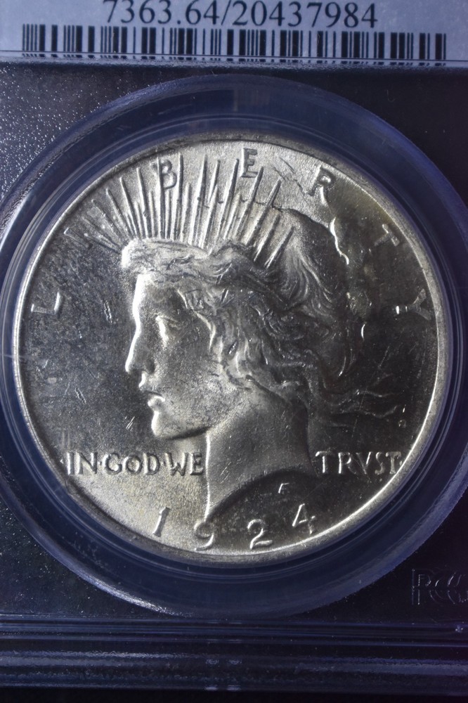 1924 Peace $1 PCGS MS64