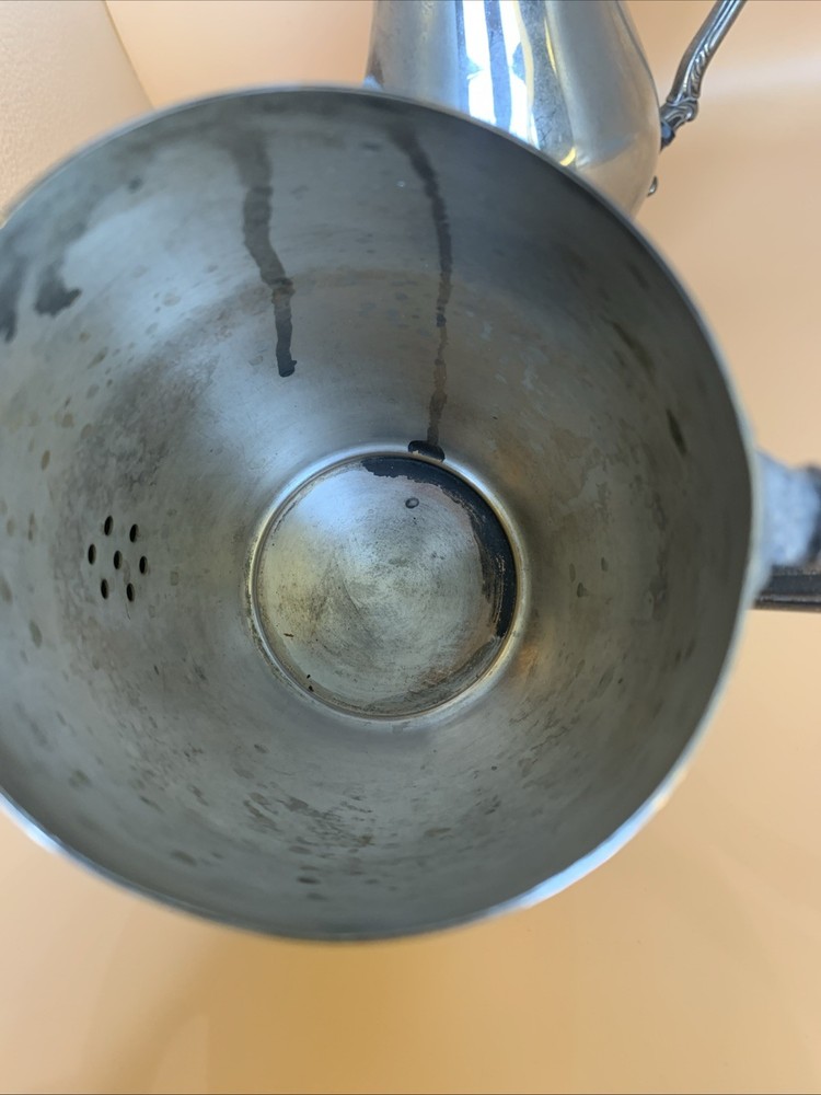 Two Silver Teapots For Crafts Needs Fixed Vintage Silver Tea Pots