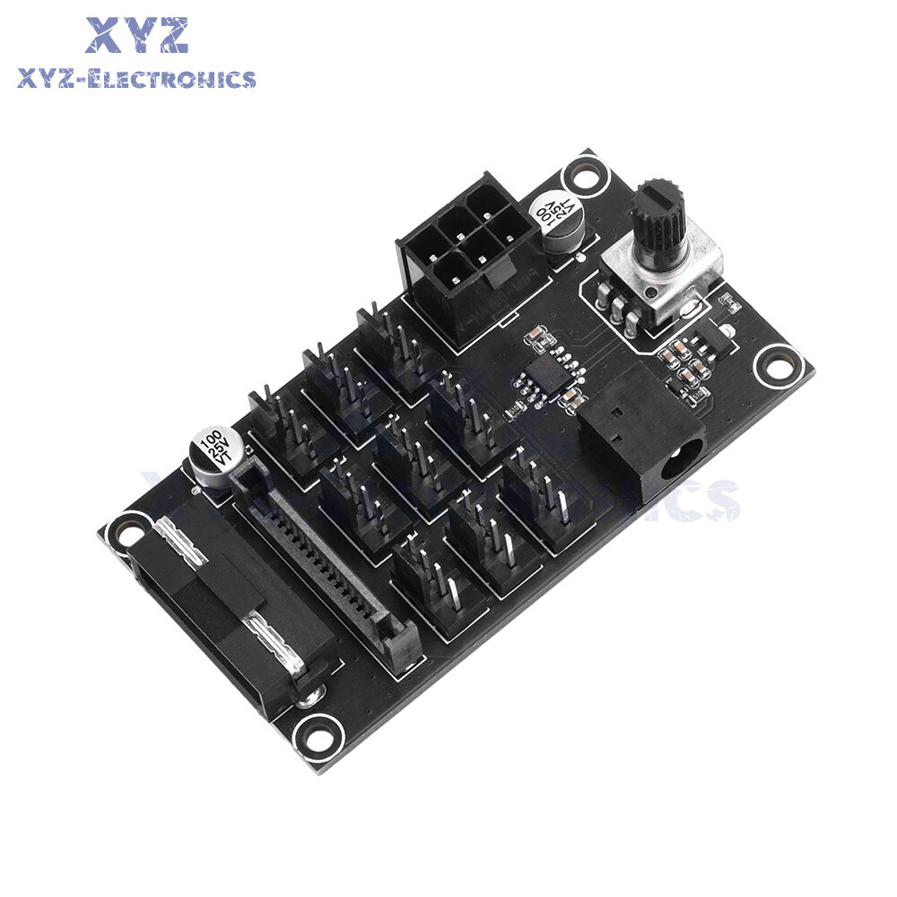 Computer Chassis PWM Violent Fan Speed Controller 9-Channel Fan Hub Controller