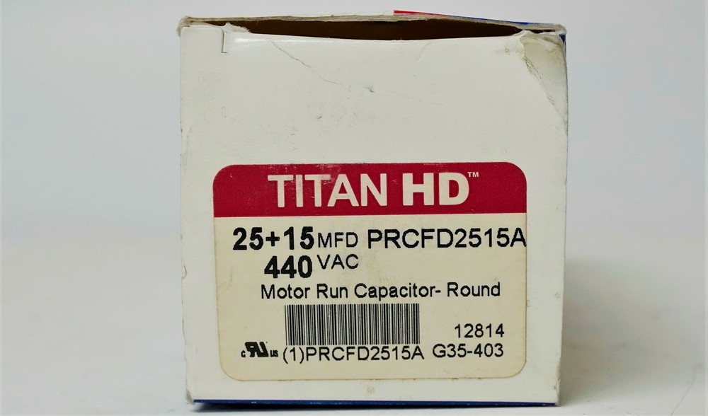 Packard Run Capacitor 25 + 15 UF MFD 40 Volt Round Run Capacitor PRCFD2515A