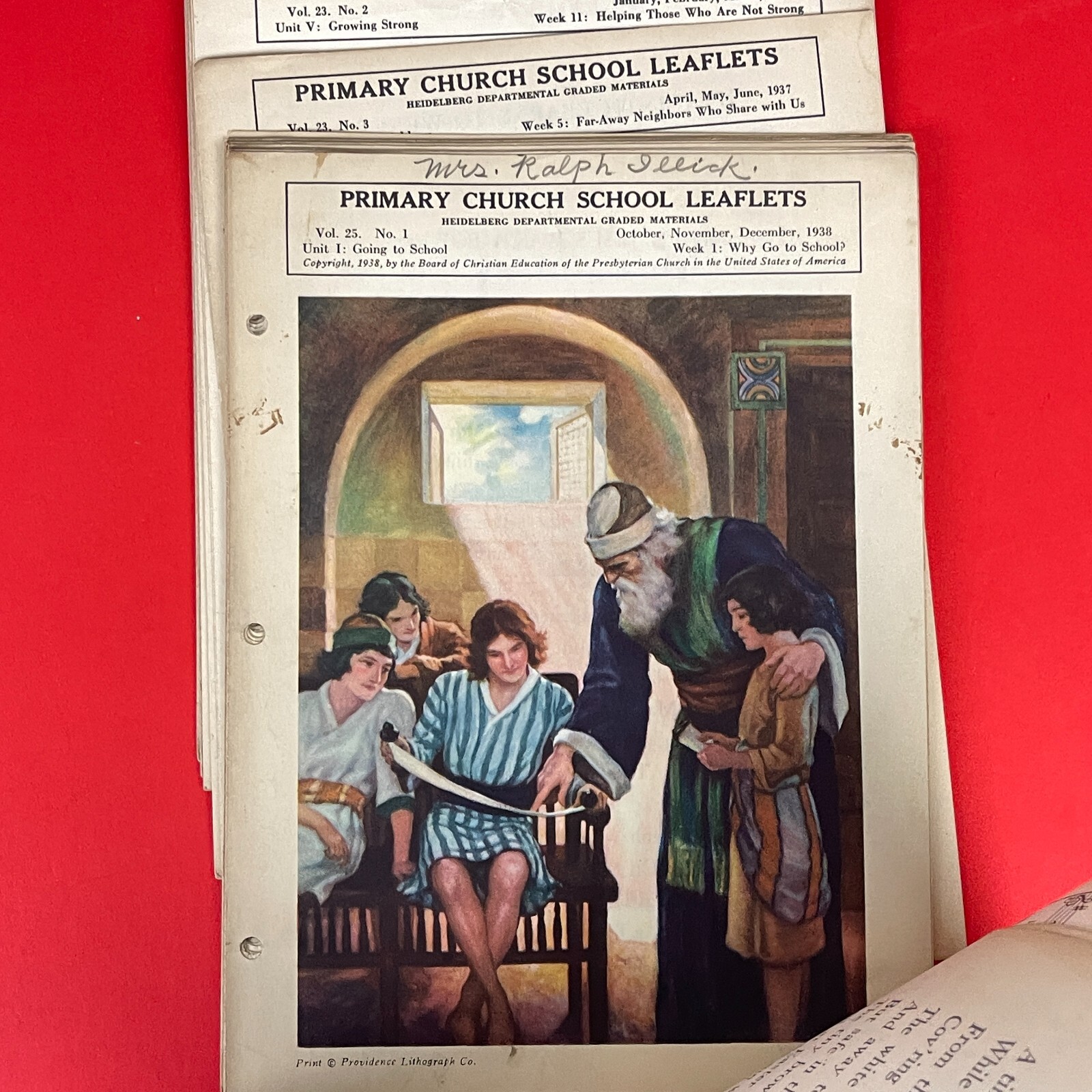 1930s Church School Leaflets Collection - Rare Ephemera - Over 100 Pieces