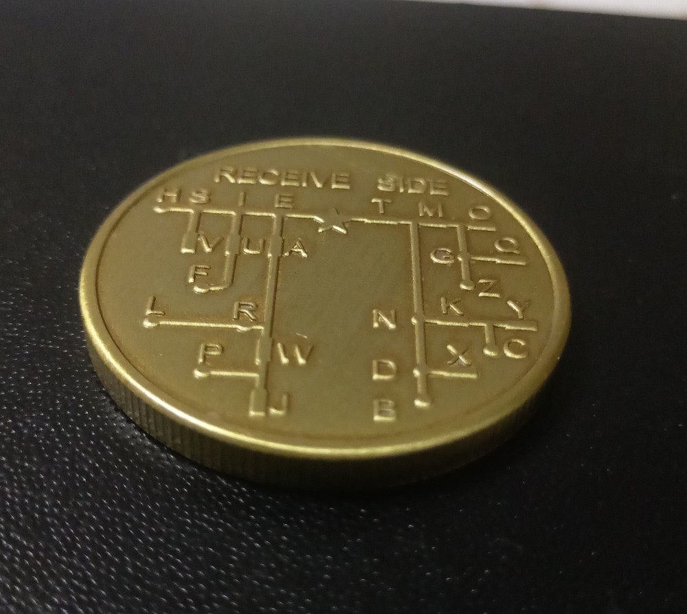 CW Morse Code Decoder Chart Medal Coin Commemorative Coin Gift Prize