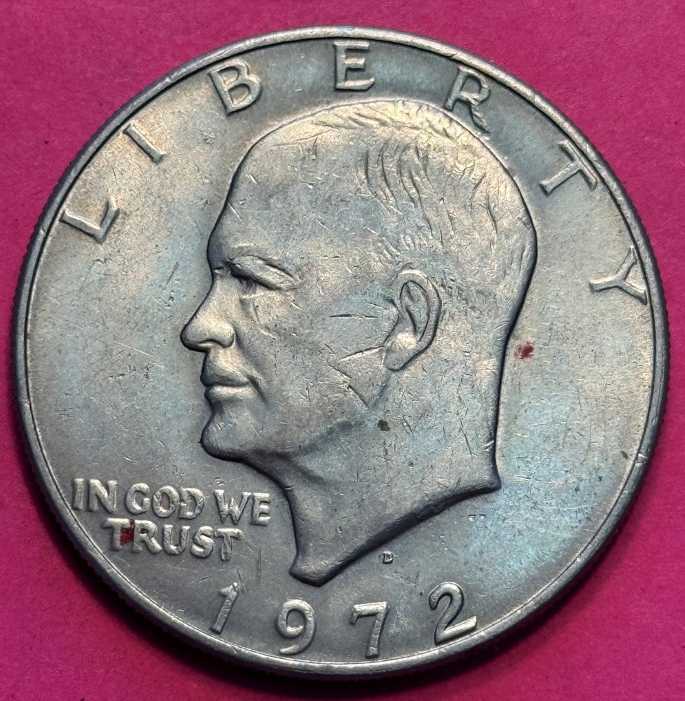 1972-D Peg Leg Error FS-401 Eisenhower Dollar (1278)