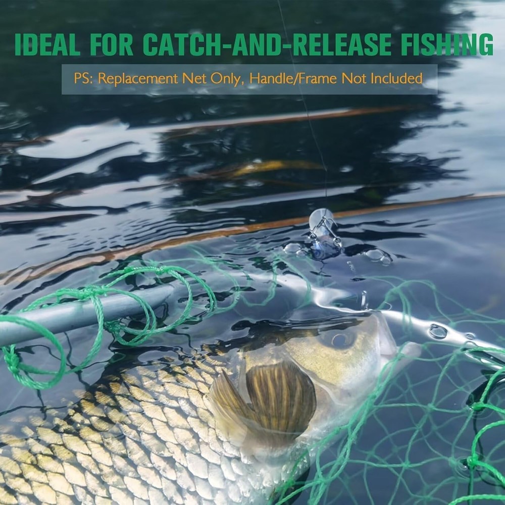 Foldable Fishing Net Replacement - Multiple Sizes, Perfect for Anglers