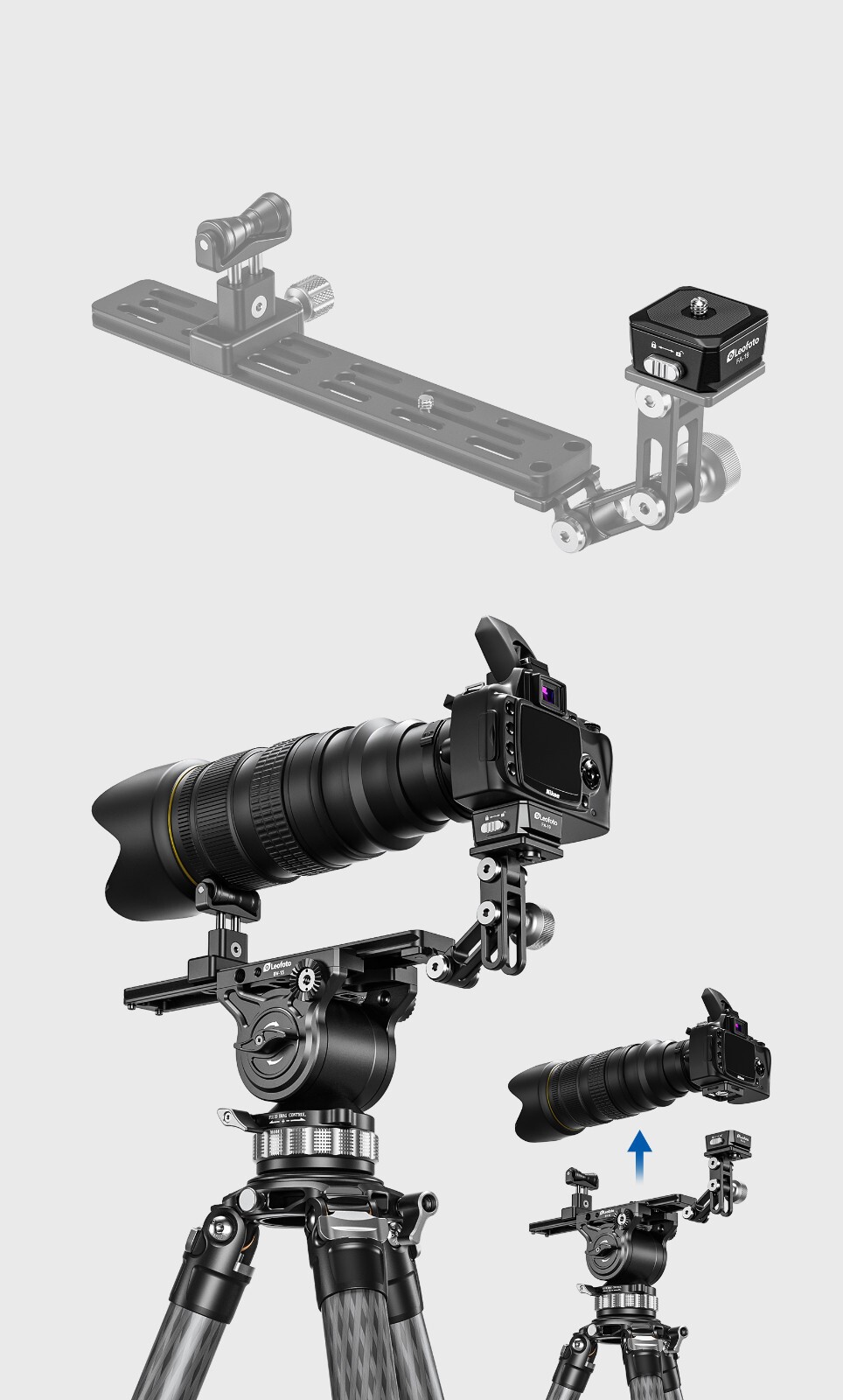 Leofoto FA-19 Quick Link for Long Lens Support Systems