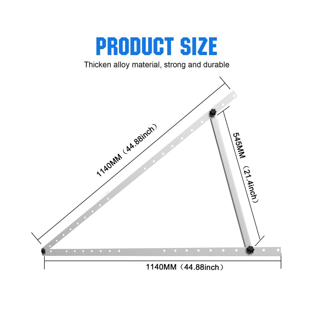 Solar Panel Mount Brackets, 2 Sets 45 inch Adjustable with Foldable Tilt Legs...