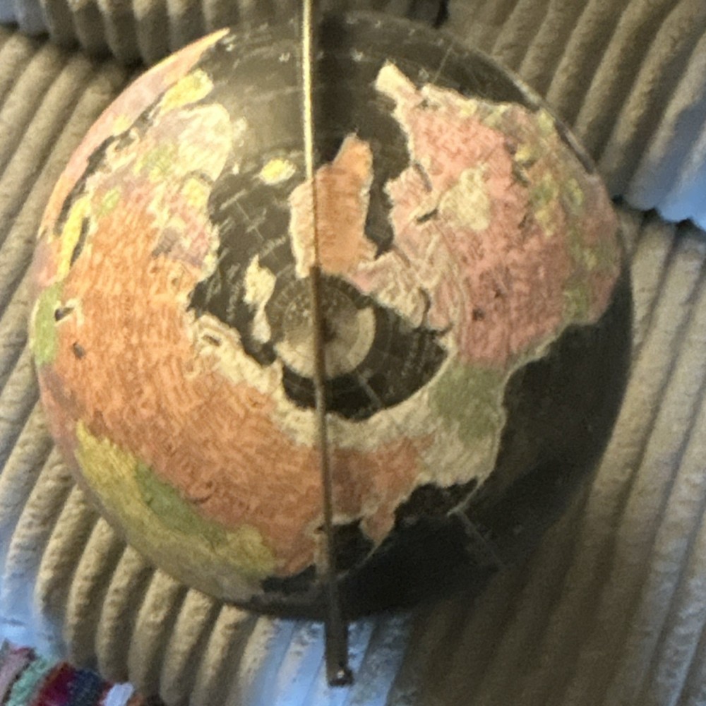 Replogle Black Rotating World Globe with Metal Base
