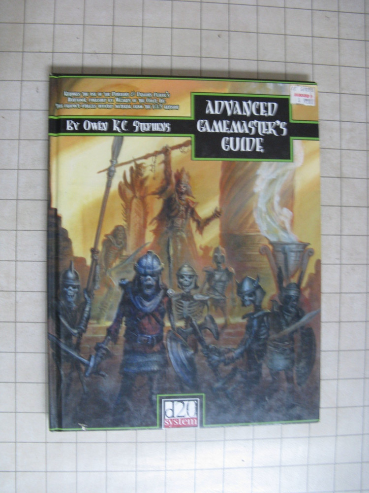 ADVANCED GAMEMASTER'S GUIDE D&D 3E d20 Dungeons & Dragons