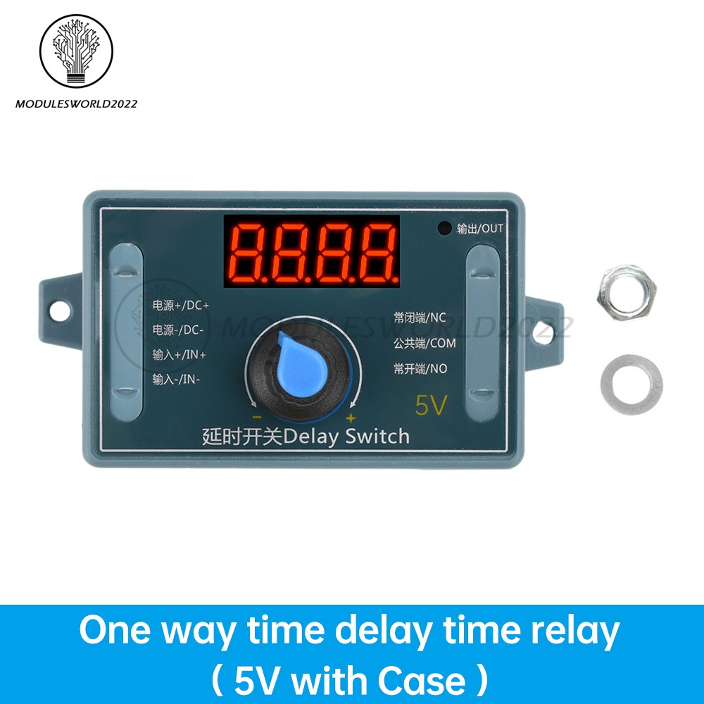 DC5V 12V 24V Adjustable Time Delay Relay Module LED Digital Timer Control Switch