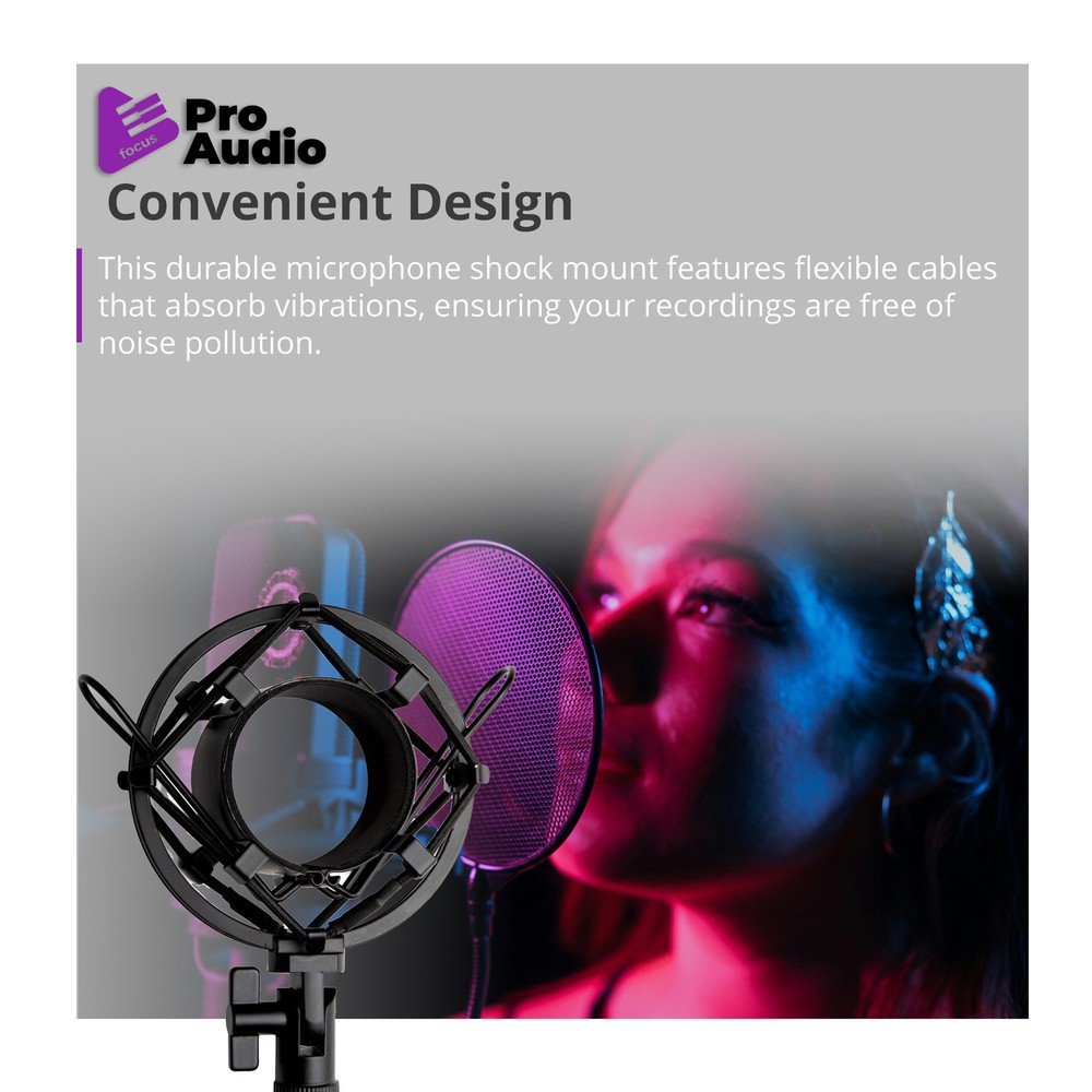FocusProAudio Basic Microphone Shock Mount for 48 53mm Microphones
