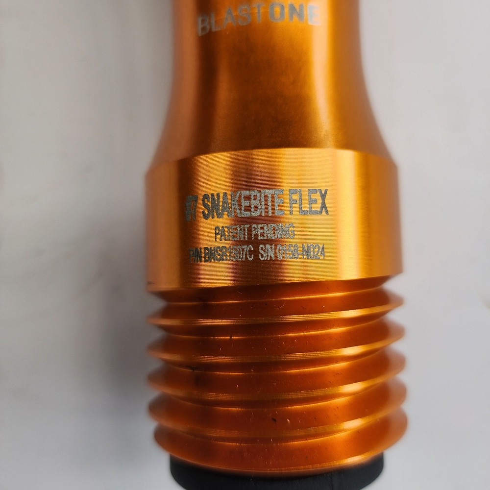 Blastone Sand Blasting Nozzle Blast One #7 Snakebite Flex Assembly With Silencer