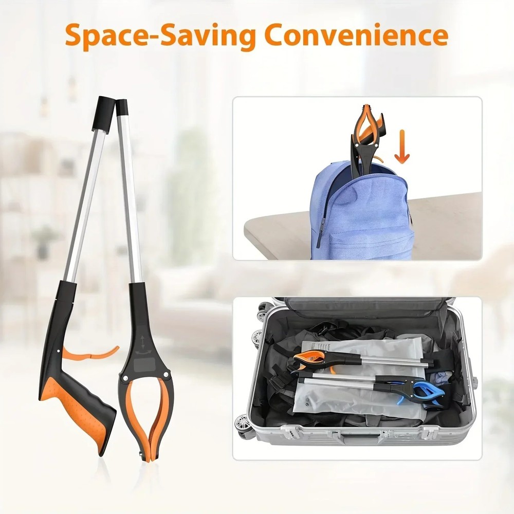 Foldable Gripper Extender Hand Tools Litter Picker Collapsible Garbage Grabber