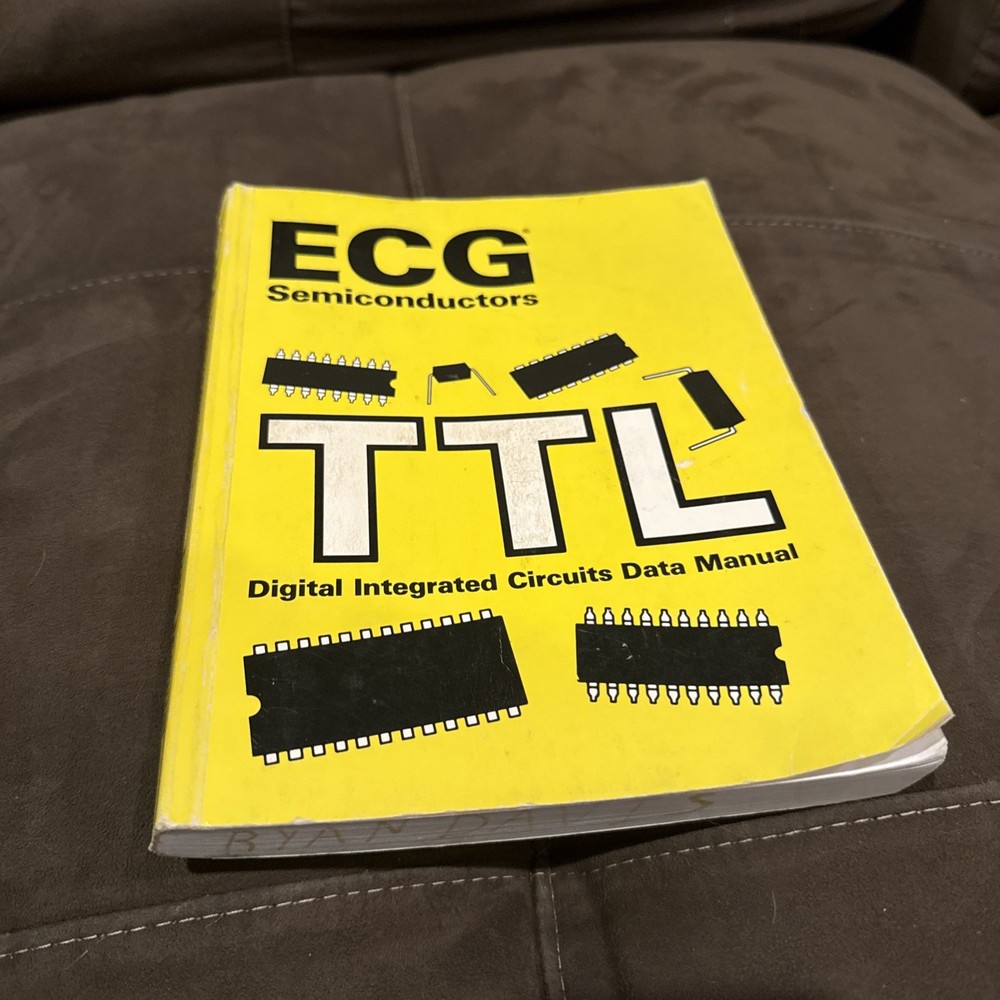 1981 ECG Semiconductors TTL Digital Integrated Circuits Data Manual