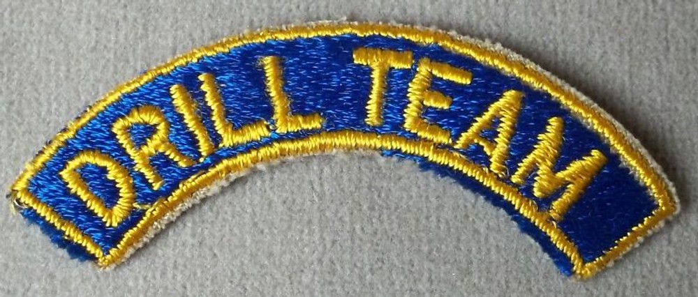 US Armed Forces Vintage Drill Team Cut Edge Patch Tab