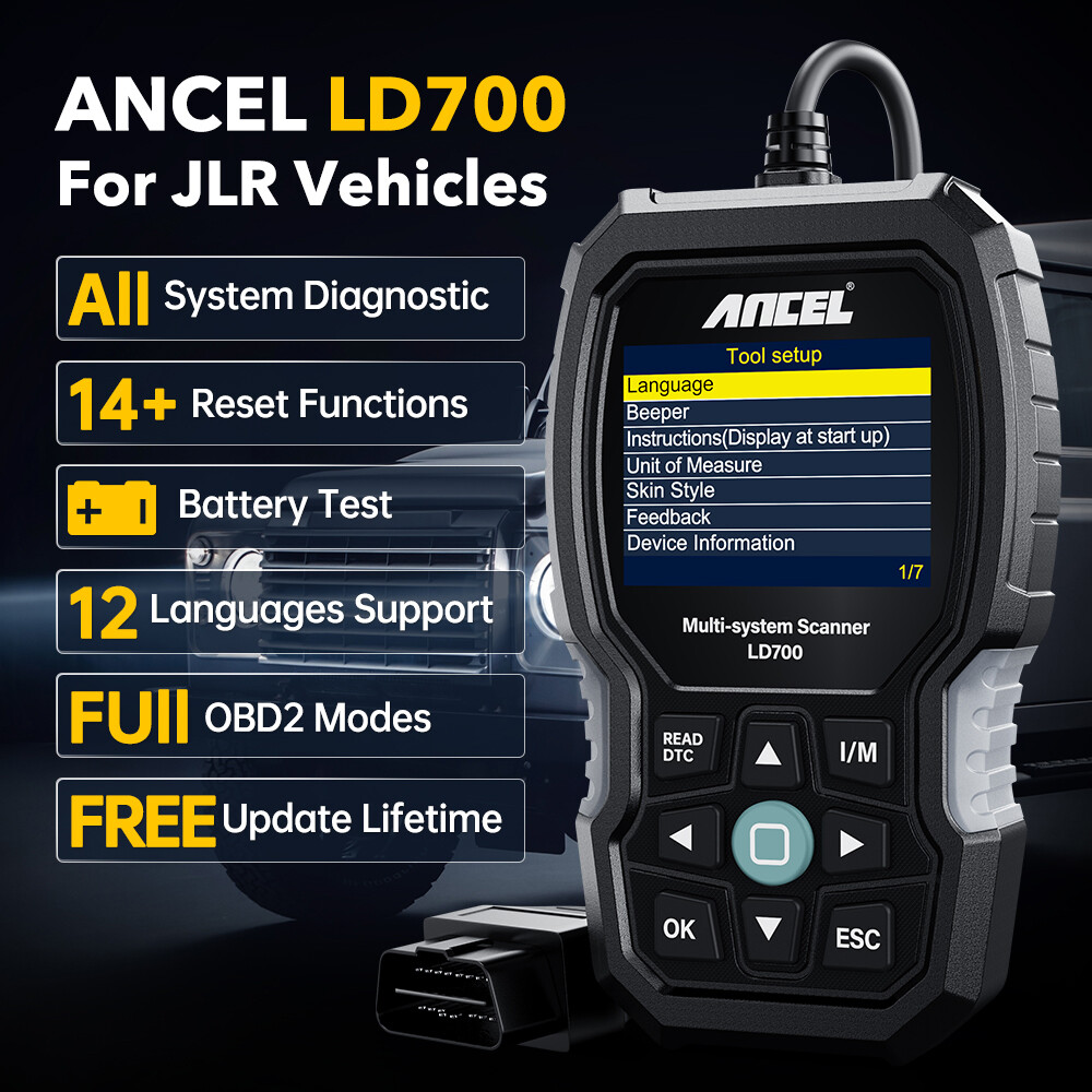 ANCEL LD700 For Land Rover & Jaguar OBD2 Code Reader Scanner Diagnostic Tool TPS