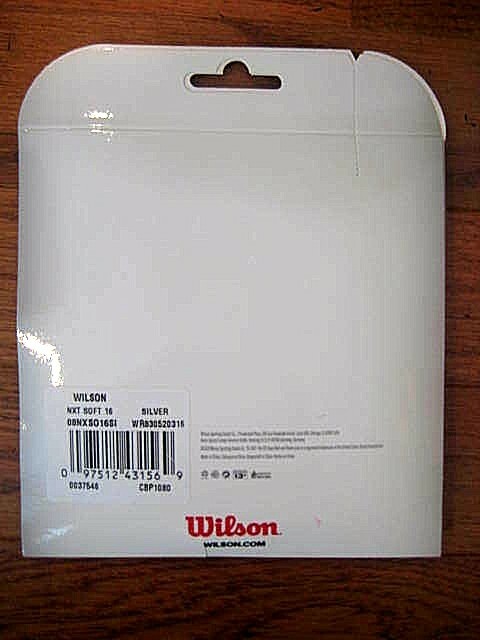 Wilson NXT Soft 16 Tennis String - Silver