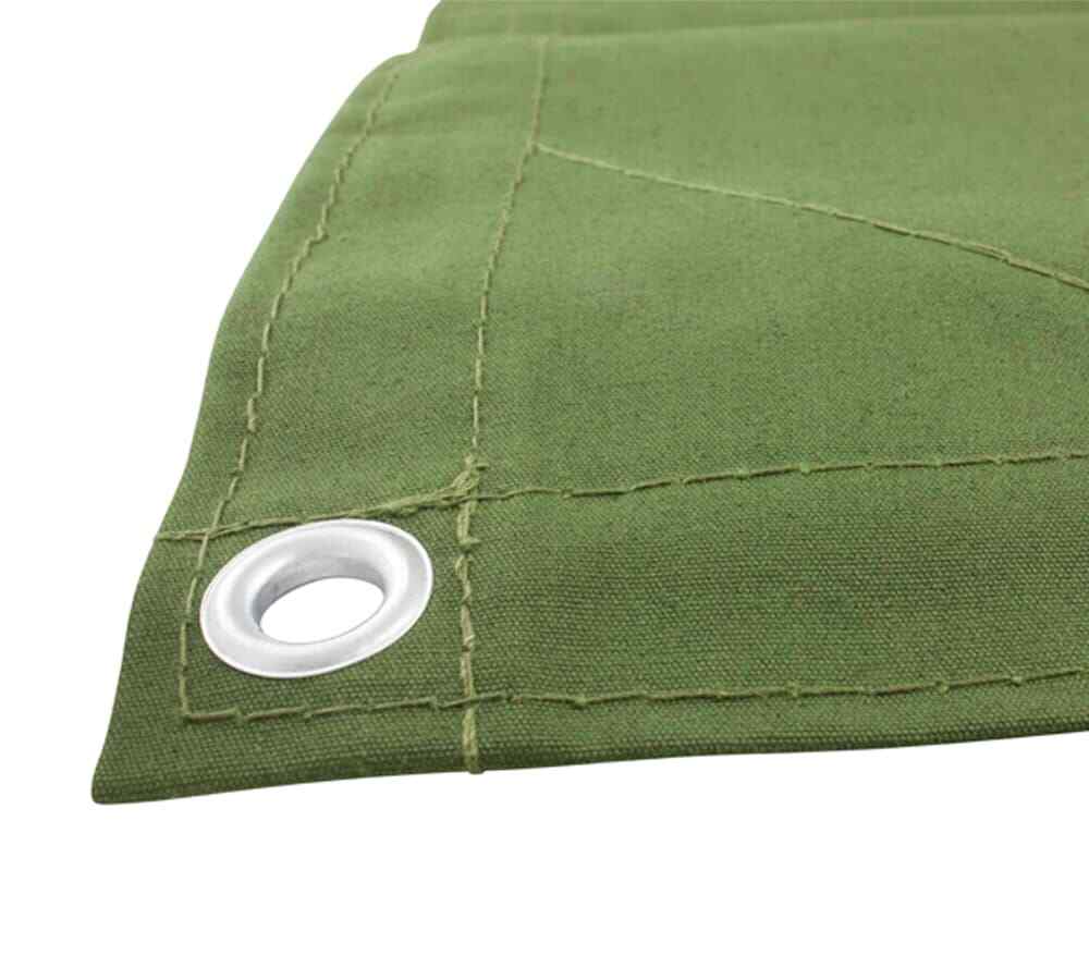 (2 Pack) 12' x 24' Canvas Tarp - Green