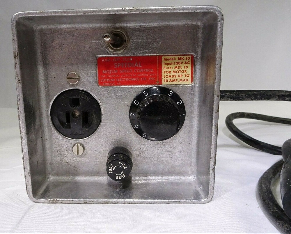 Lutron Electronics Speedial Motor Speed Control Model MK-10 CA