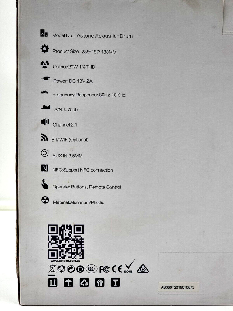 ASTONE Acoustic Drum Speaker