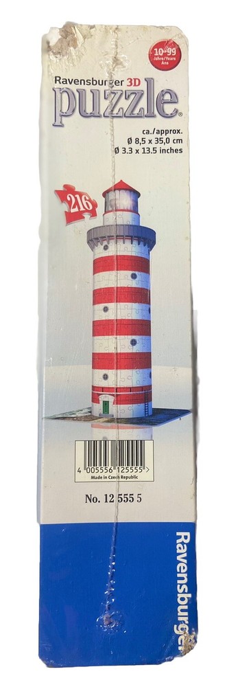 3D Lighthouse Puzzle Ravensburger EASYCLICK Technology No Glue Required - Sealed