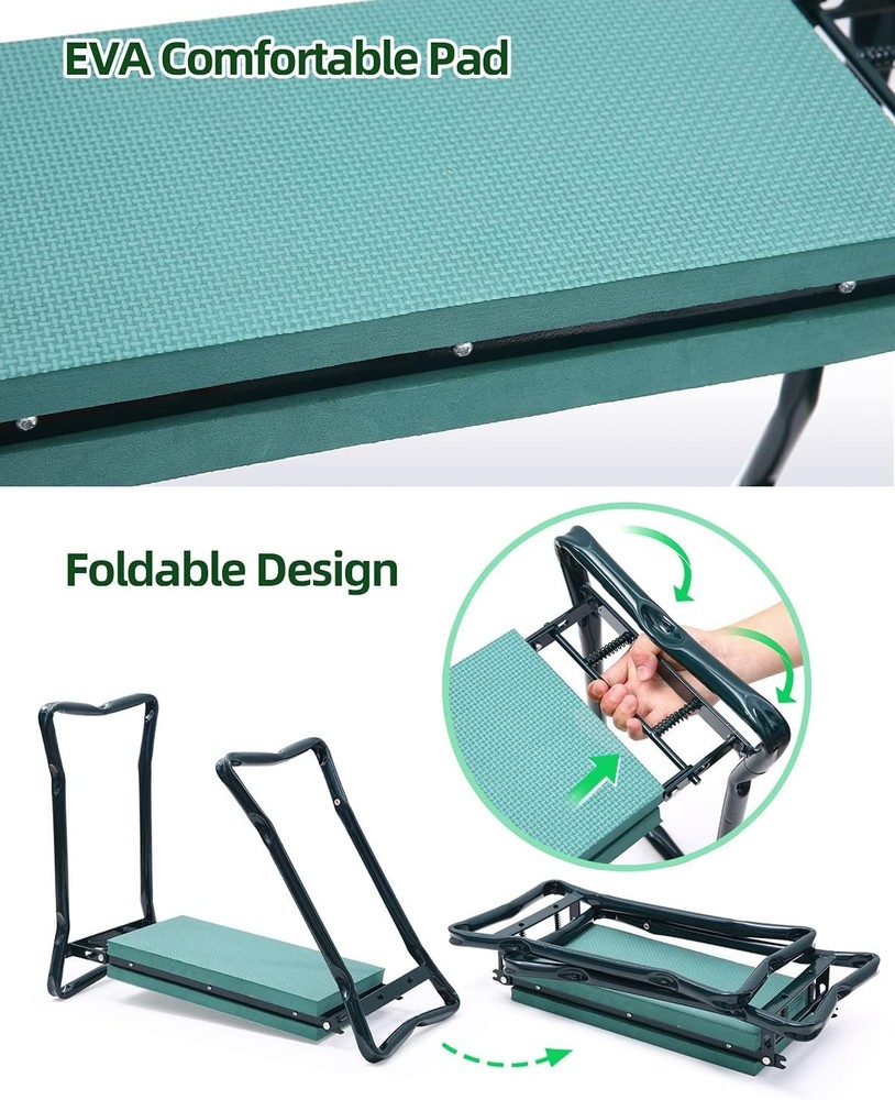 Lightweight Garden Stool with Tool Pockets