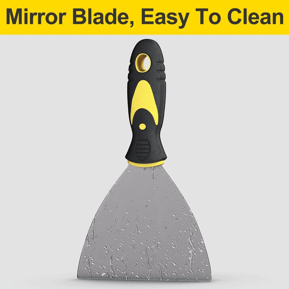 Rerdeim 5pc Putty Knife Set 1-5" Scraper Spackle Paint Tool Drywall Patching