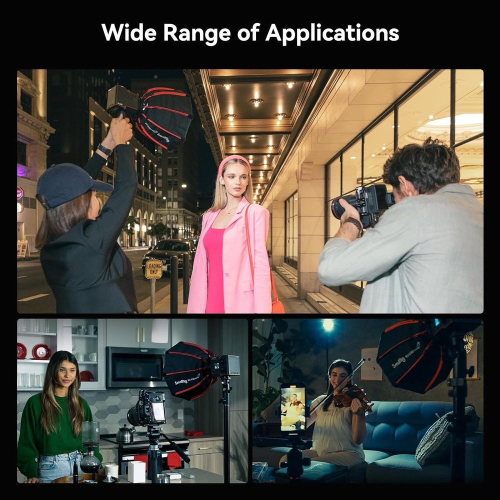 Lightweight Mini Parabolic Softbox for RC 60B COB Light - Enhanced Light Control