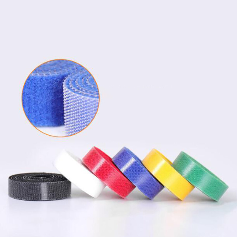 Hook And Loop Cable Ties Reusable Double Sided Straps Width 10mm Various Colours
