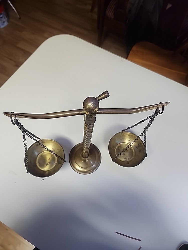 Vintage Brass Balance Scale