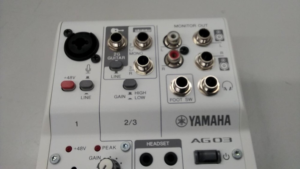 Yamaha AG03 MK2 Compact Mixer USB Audio Interface 3-Channel Mixing Console