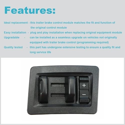 in-Dash Trailer Brake Controller Control Module Compatible with F-150 2015